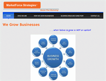 Tablet Screenshot of marketforcestrategies.com